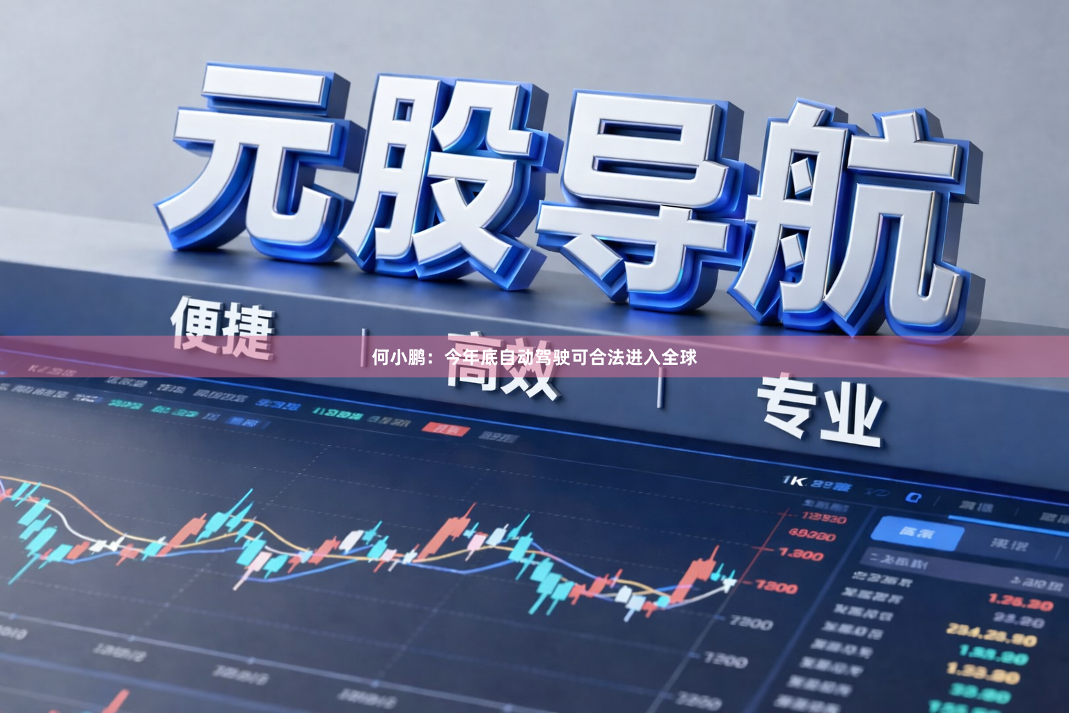 何小鹏：今年底自动驾驶可合法进入全球